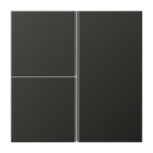 Cover kit 3-gang, F40, aluminium laquered, LS range, anthracite