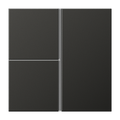 Cover kit 3-gang, F40, aluminium laquered, LS range, anthracite