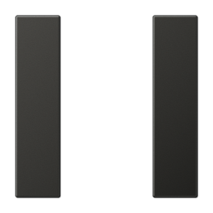 Cover kit 1-gang, F50, aluminium laquered, LS range, dark