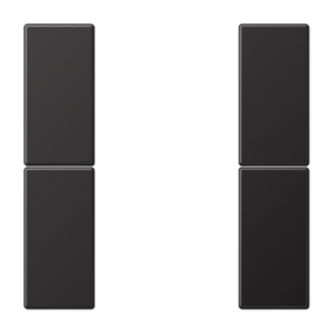 Cover kit 2-gang, F50, aluminium laquered, LS range, anthracite