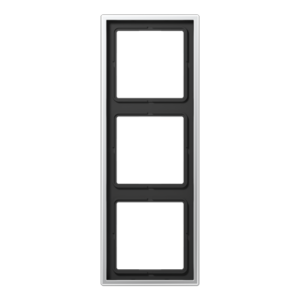 Frame 3-gang, LS 990, IP 44, aluminium, vertical and horizontal installation