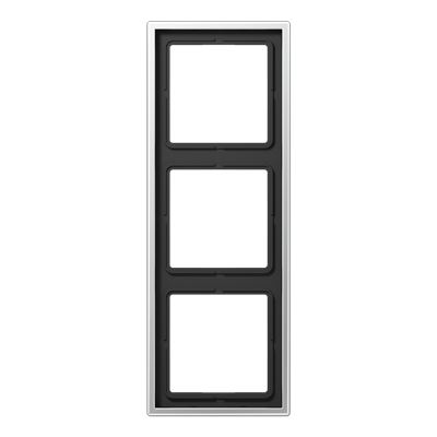 Frame 3-gang, LS 990, IP 44, aluminium, vertical and horizontal installation