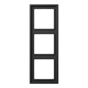 Frame 3-gang, LS 990, IP 44, aluminium laquered, anthracite, vertical and horizontal installation