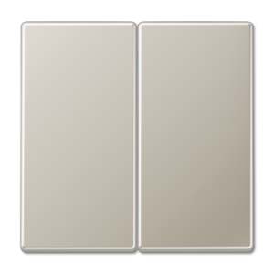 Rocker 2-gang, F10, LS range, stainless steel