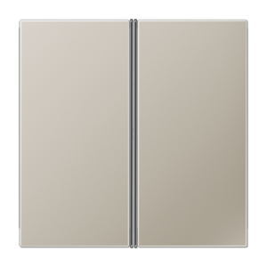 Cover kit 2-gang, F40, LS range, stainless steel