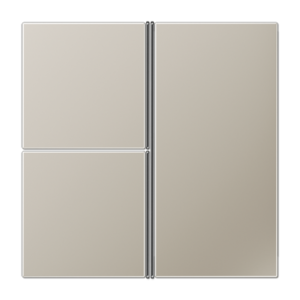 Cover kit 3-gang, F40, LS range, stainless steel