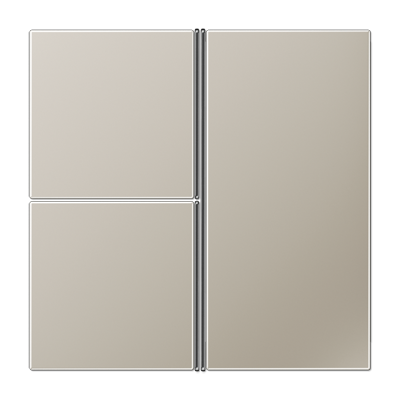 Cover kit 3-gang, F40, LS range, stainless steel