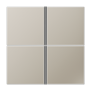 Cover kit 4-gang, F40, LS range, stainless steel