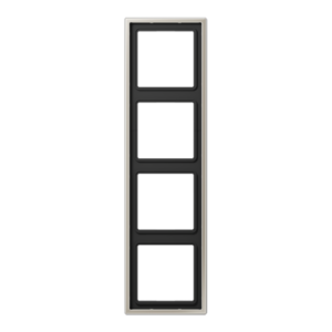Frame 4-gang, LS 990, IP 44, stainless steel, vertical and horizontal installation