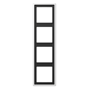 Frame 5-gang, LS 990, IP 44, stainless steel, vertical and horizontal installation