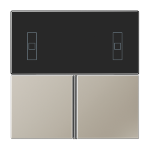 Cover kit 3-gang, F40 Room controller, LS range, stainless steel