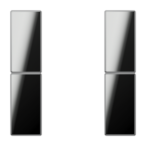 Cover kit 2-gang, F50, LS range, chrome