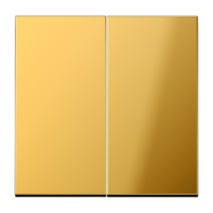 Rocker 2-gang, F10, LS range, gold-coloured