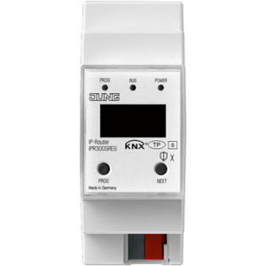 KNX IP router, rail mounting device, 2 rail units, Secure