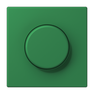 Centre plate with lens for rotary sensor, with lens, duroplastic lacquered, LS range, vert foncé (32050)