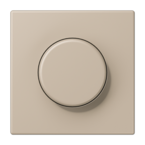 Centre plate with lens for rotary sensor, with lens, duroplastic lacquered, LS range, ombre naturelle claire (32142)
