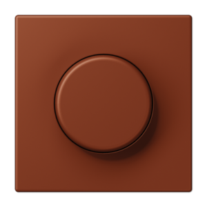 Centre plate with lens for rotary sensor, with lens, duroplastic lacquered, LS range, terre sienne brûlée 59 (4320D)