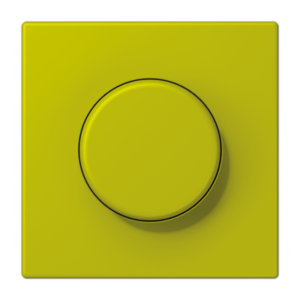 Centre plate with lens for rotary sensor, with lens, duroplastic lacquered, LS range, vert olive vif (4320F)