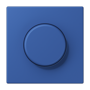 Centre plate with lens for rotary sensor, with lens, duroplastic lacquered, LS range, bleu outremer 59 (4320K)