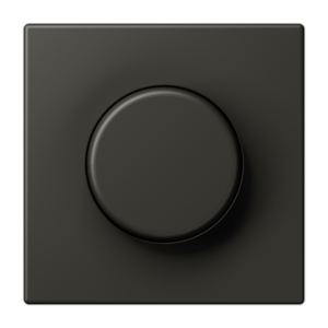 Centre plate with lens for rotary sensor, with lens, duroplastic lacquered, LS range, ombre naturelle 59 (4320R)