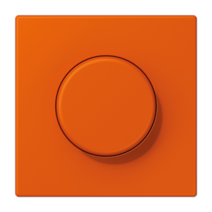 Centre plate with lens for rotary sensor, with lens, duroplastic lacquered, LS range, orange vif (4320S)