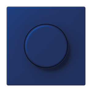 Centre plate with lens for rotary sensor, with lens, duroplastic lacquered, LS range, bleu outremer foncé (4320T)