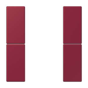 Cover kit 2-gang, F50, thermoplastic lacquered, LS range, le rubis (4320M)