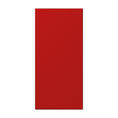 Neutral cover, F50, thermoplastic lacquered, LS range, rouge vermillon 31 (32090)