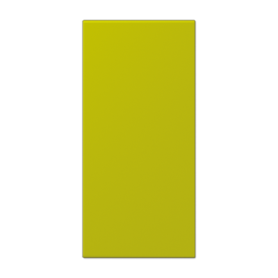 Neutral cover, F50, thermoplastic lacquered, LS range, vert olive vif (4320F)