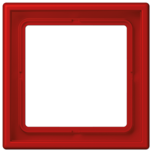 Frame 1-gang, LS 990, duroplastic lacquered, rouge vermillon 31 (32090), vertical and horizontal installation