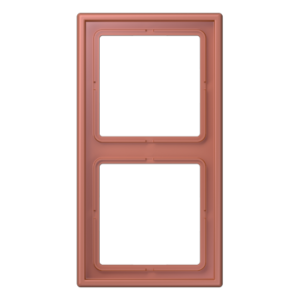 Frame 2-gang, LS 990, duroplastic lacquered, terre sienne brique (32121), vertical and horizontal installation