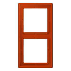 Frame 2-gang, LS 990, duroplastic lacquered, rouge vermillon 59 (4320A), vertical and horizontal installation