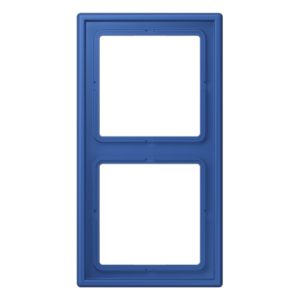 Frame 2-gang, LS 990, duroplastic lacquered, bleu outremer 59 (4320K), vertical and horizontal installation