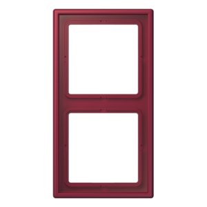 Frame 2-gang, LS 990, duroplastic lacquered, le rubis (4320M), vertical and horizontal installation