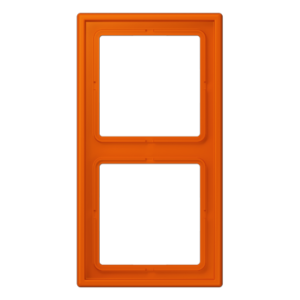Frame 2-gang, LS 990, duroplastic lacquered, orange vif (4320S), vertical and horizontal installation