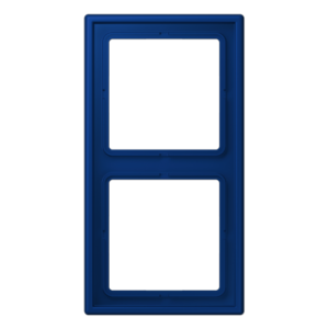 Frame 2-gang, LS 990, duroplastic lacquered, bleu outremer foncé (4320T), vertical and horizontal installation