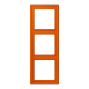 Frame 3-gang, LS 990, duroplastic lacquered, orange vif (4320S), vertical and horizontal installation