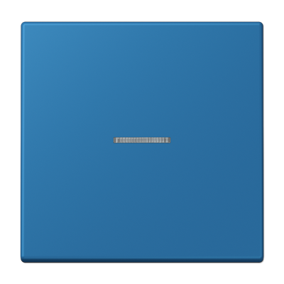 Rocker 1-gang, with lens, duroplastic lacquered, LS range, bleu céruléen 31 (32030)