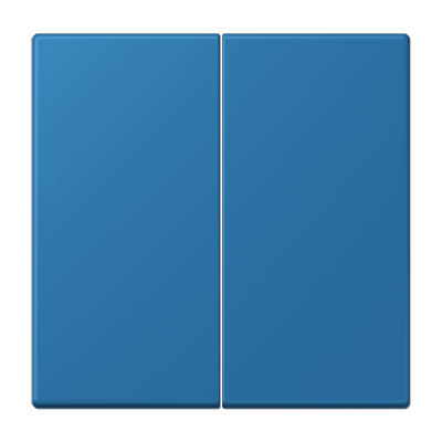 Rocker 2-gang, duroplastic lacquered, LS range, bleu céruléen 31 (32030)