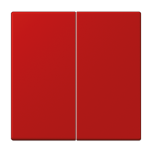 Rocker 2-gang, duroplastic lacquered, LS range, rouge vermillon 31 (32090)