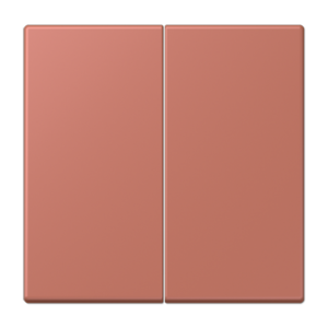 Rocker 2-gang, duroplastic lacquered, LS range, terre sienne brique (32121)