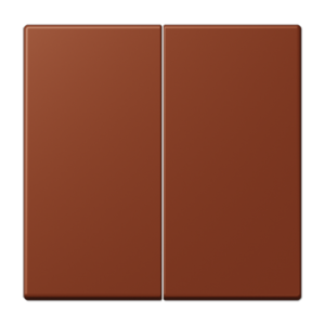 Rocker 2-gang, duroplastic lacquered, LS range, terre sienne brûlée 59 (4320D)