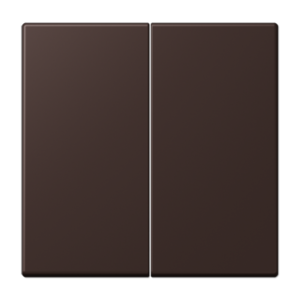 Rocker 2-gang, duroplastic lacquered, LS range, terre d‘ombre brûlée 59 (4320J)