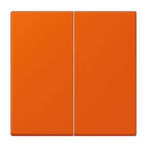 Rocker 2-gang, duroplastic lacquered, LS range, orange vif (4320S)