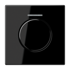 Centre plate with lens for rotary sensor, with lens, duroplastic, LS range, black