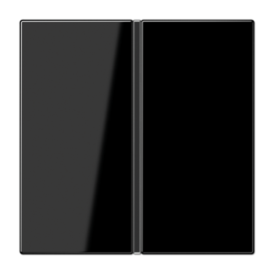 Cover kit 1-gang, F40, thermoplastic, LS range, black