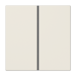 Cover kit 2-gang, F40, thermoplastic, LS range, ivory