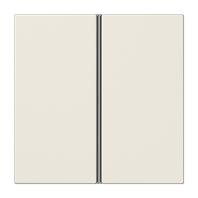 Cover kit 2-gang, F40, thermoplastic, LS range, ivory