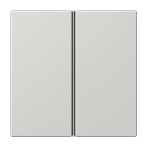 Cover kit 2-gang, F40, thermoplastic, LS range, light grey