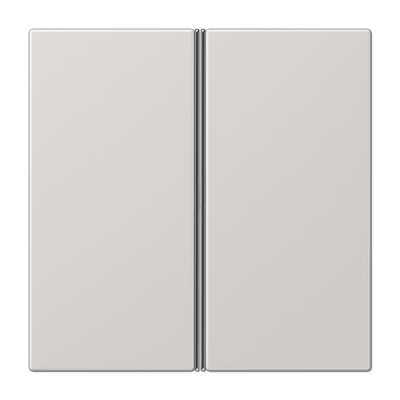 Cover kit 2-gang, F40, thermoplastic, LS range, light grey